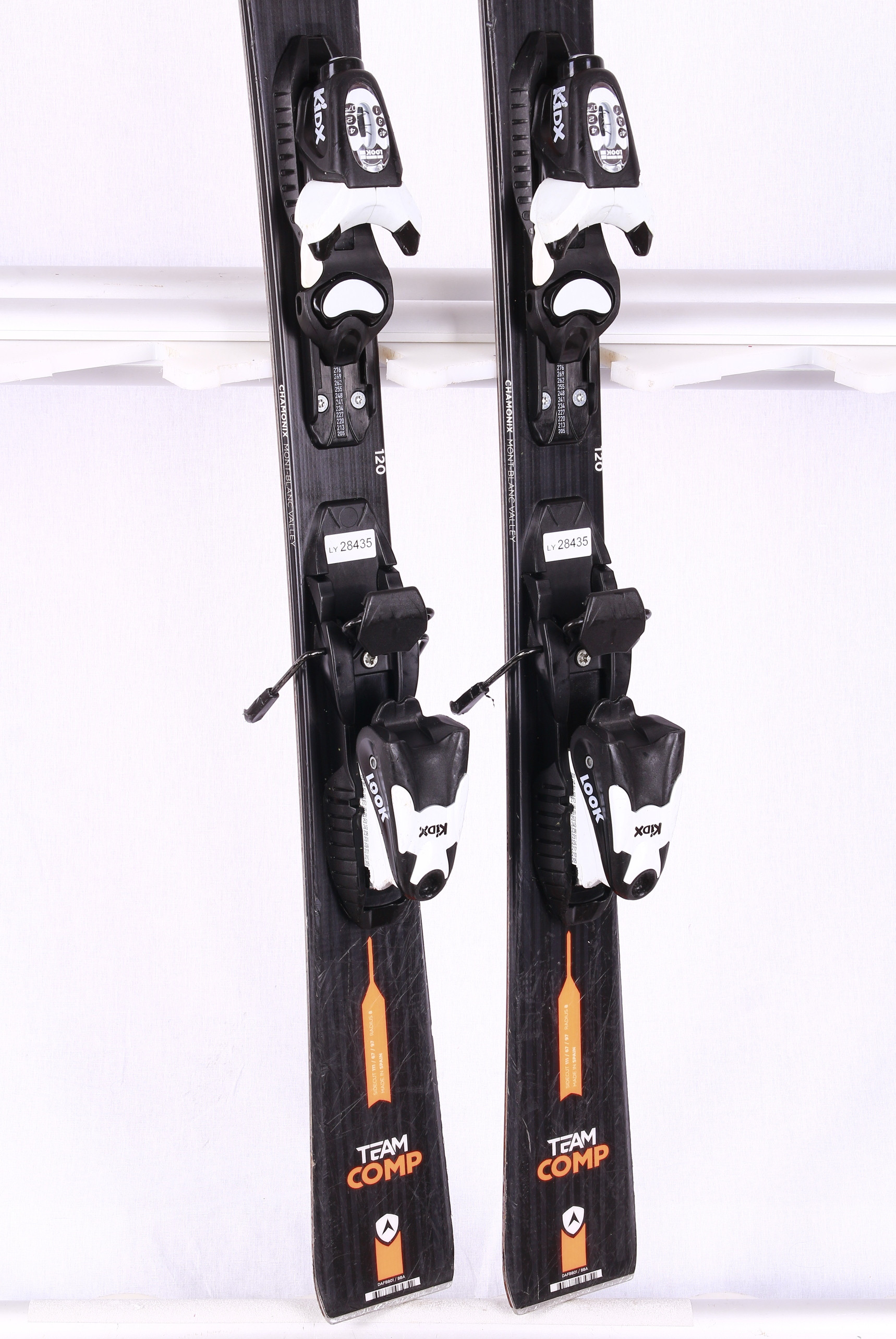 children's/junior skis DYNASTAR TEAM COMP, BLACK/orange + Look