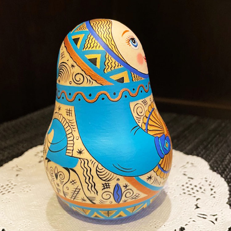 ロシア雑貨店マリンカ / オリガ・ザバイキナ起き上がりこぼしozk026