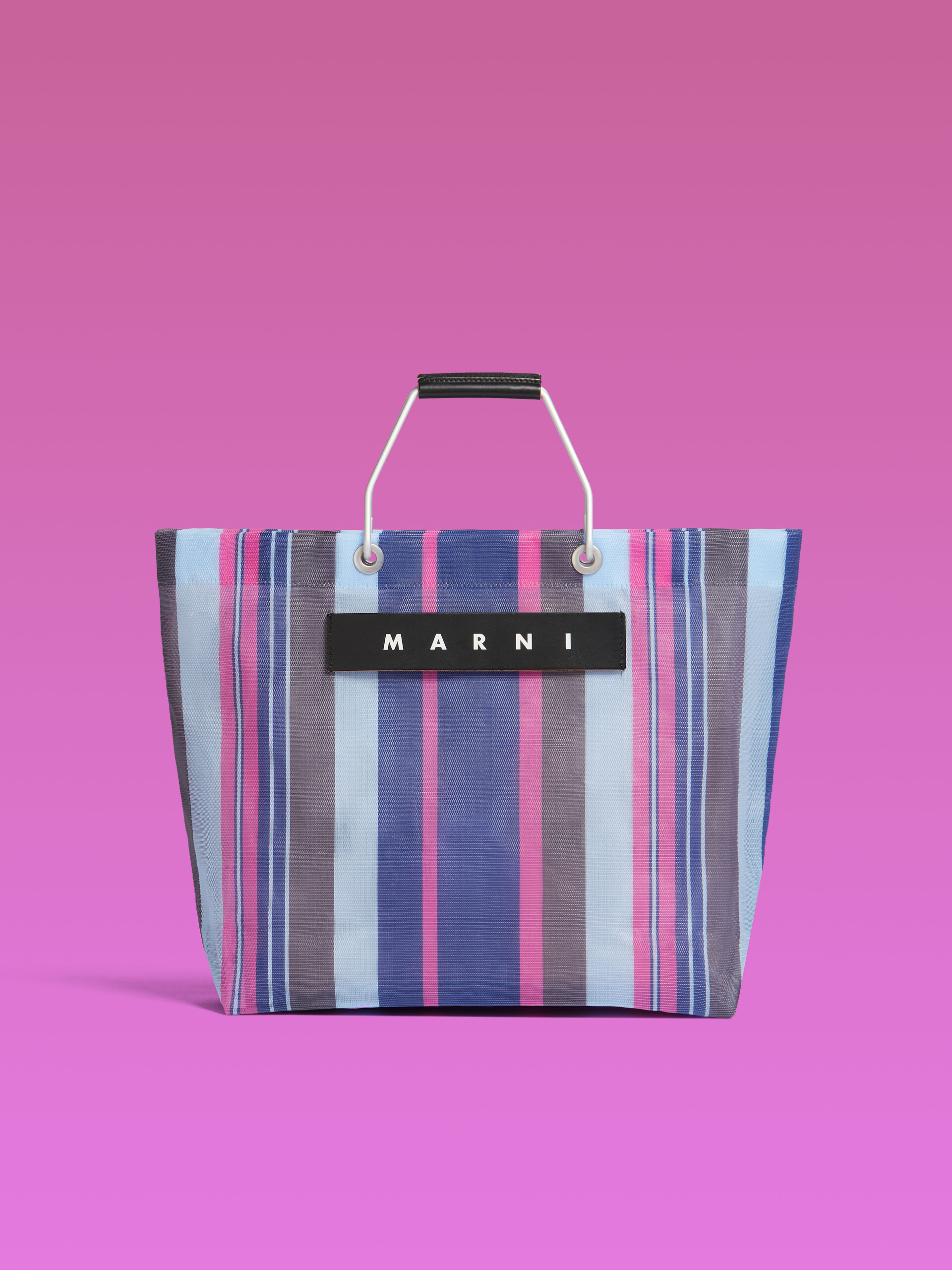 マルチブラウン MARNI MARKET STRIPE BAG | Marni