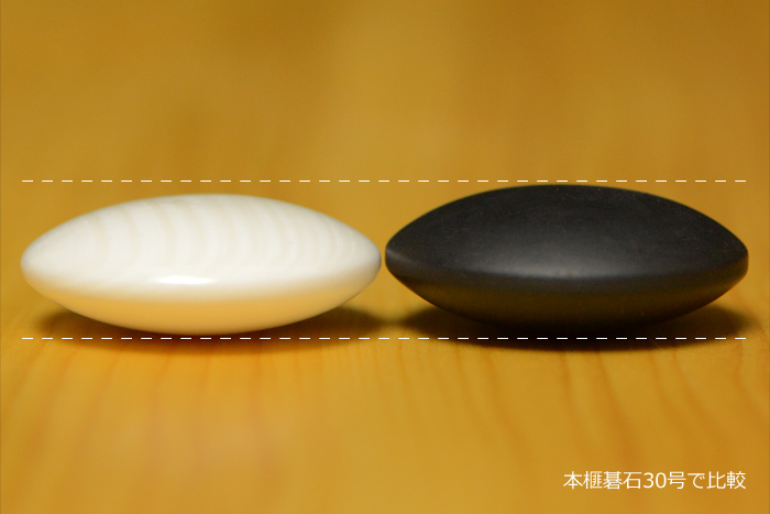 本蛤碁石 実用36号 | 前川榧碁盤店