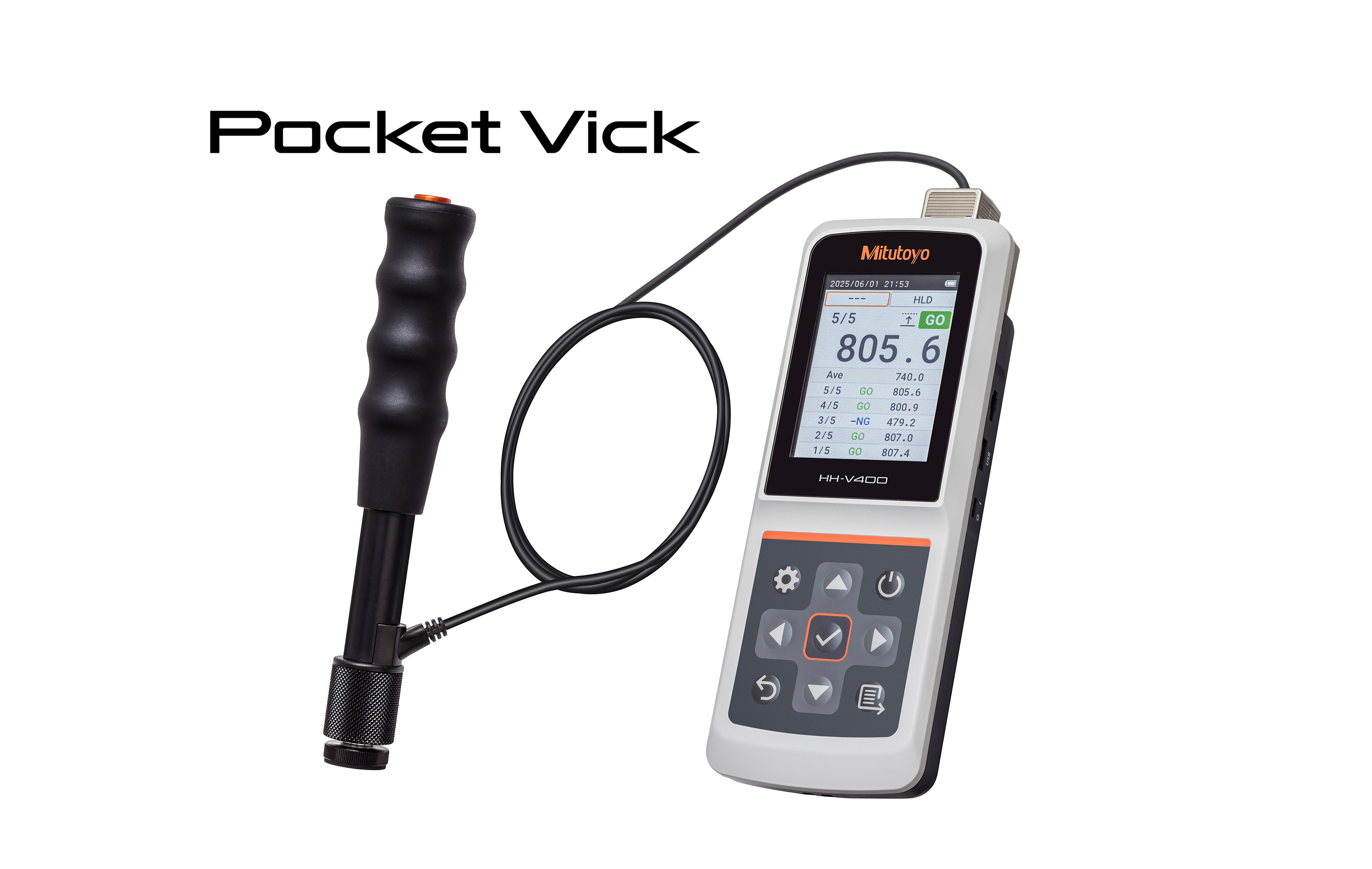 リバウンドタイプポータブル硬度計「Pocket Vick HH-V400」販売開始
