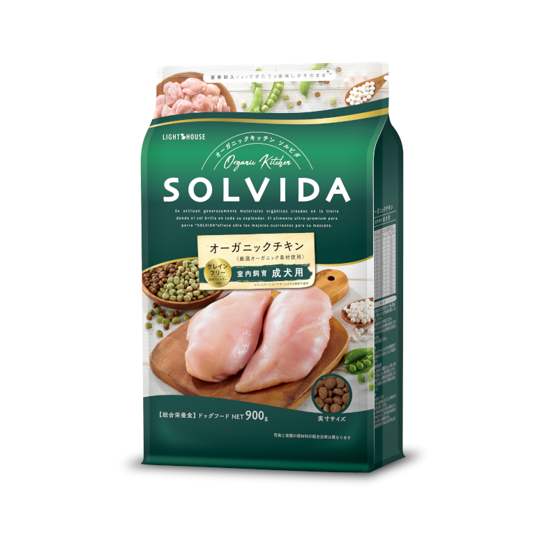 ソルビダ グレインフリー チキン 室内飼育 成犬用（インドアアダルト