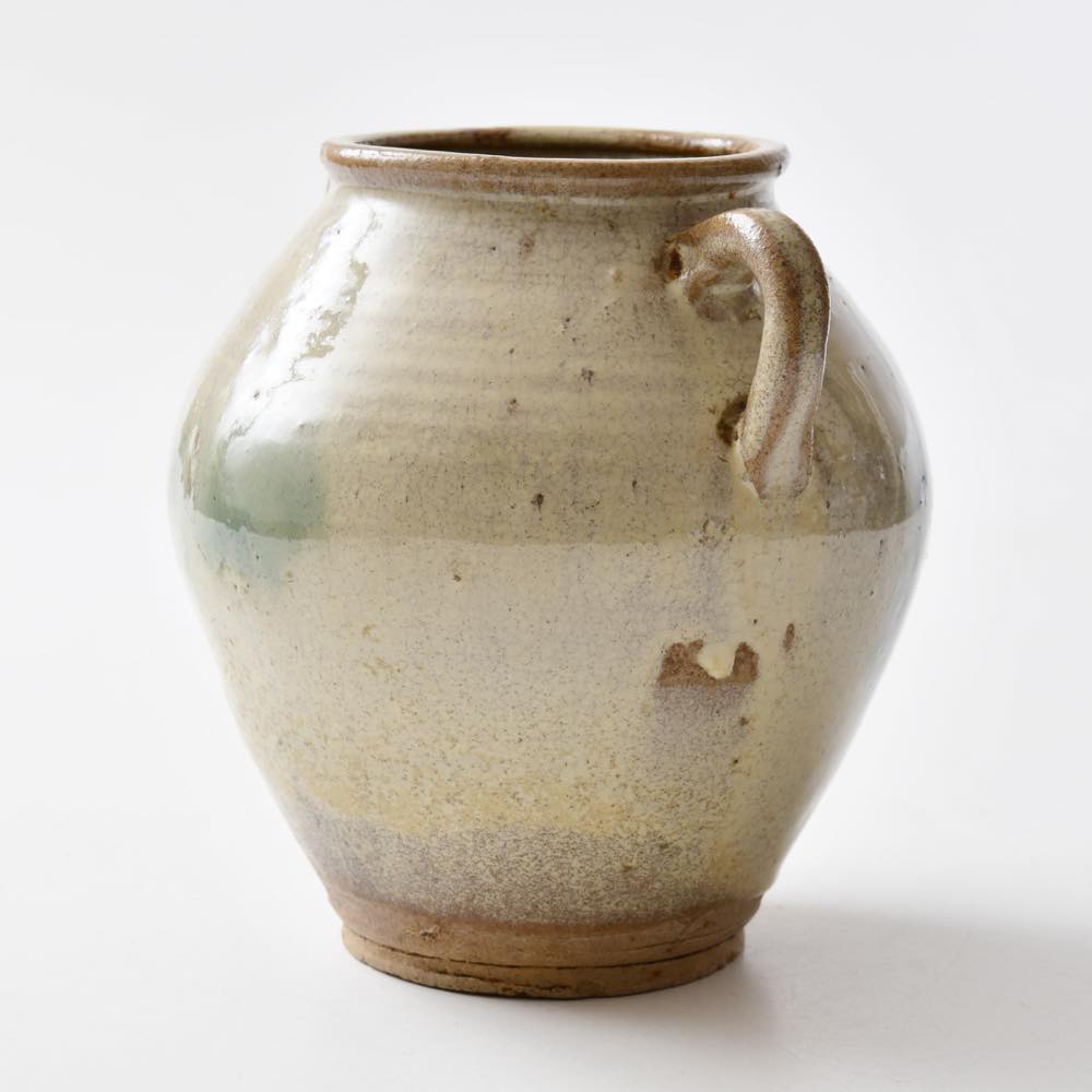 Q*t様 中国美術 月白釉 時代物 アンティーク 双耳花入 花瓶 仿汝窯