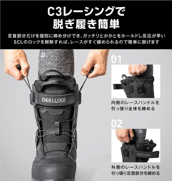 22-23 DEELUXE(ディーラックス)・EMPIRE [BLACK] エンパイア・ブーツ