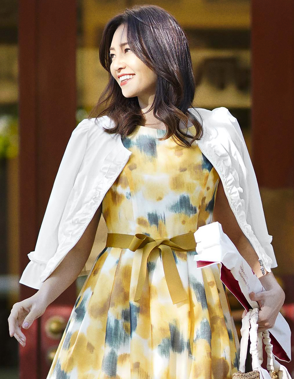 取り外しチュール付きデニムジャケット | msgracy