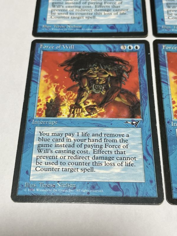 岩*椿様 MTG Force of Will 意志の力 キャンバスアート マジッ 岩*椿様