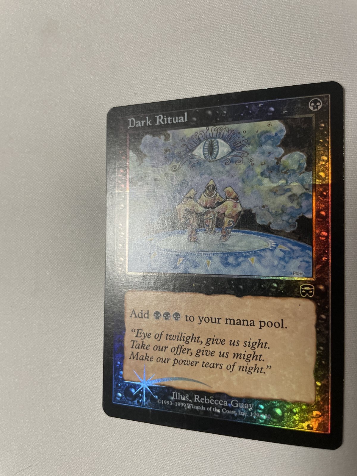 暗黒の儀式 拡張アート Foil《暗黒の儀式/Dark Ritual》[MMQ]SP - MTG