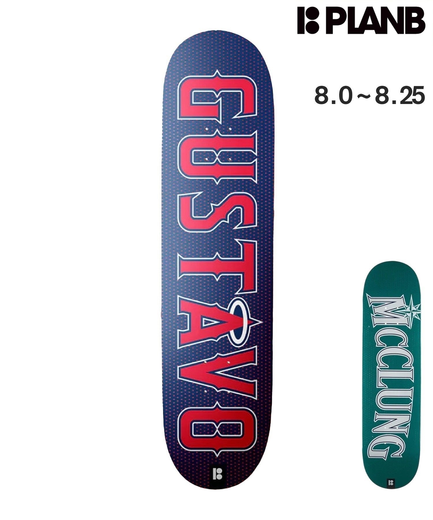 PLAN-B プランビー スケートボード デッキ 8.0inch OUTFIELD ムラサキ