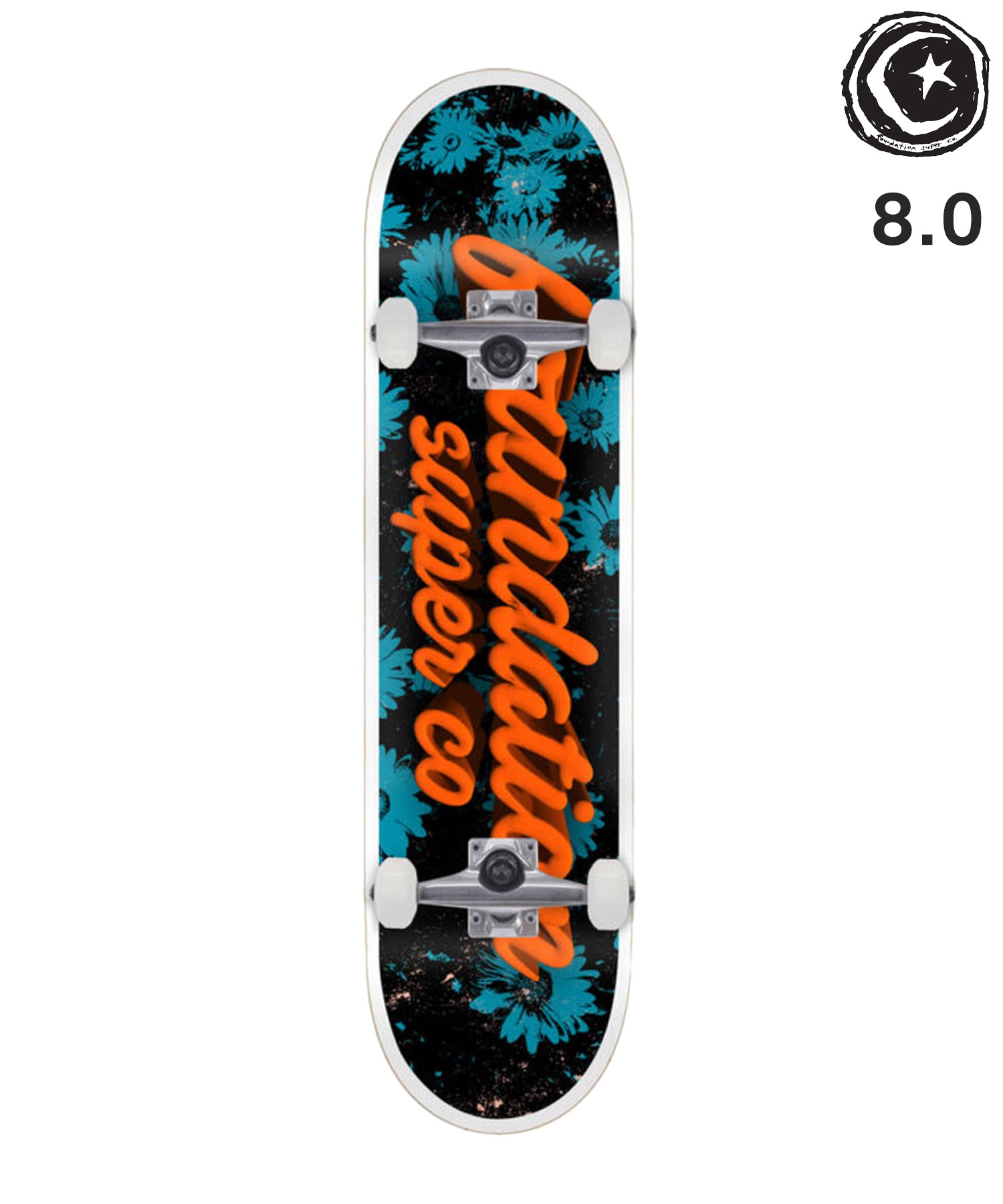 FOUNDATION ファンデーション スケートボード コンプリート 8.0inch 3D