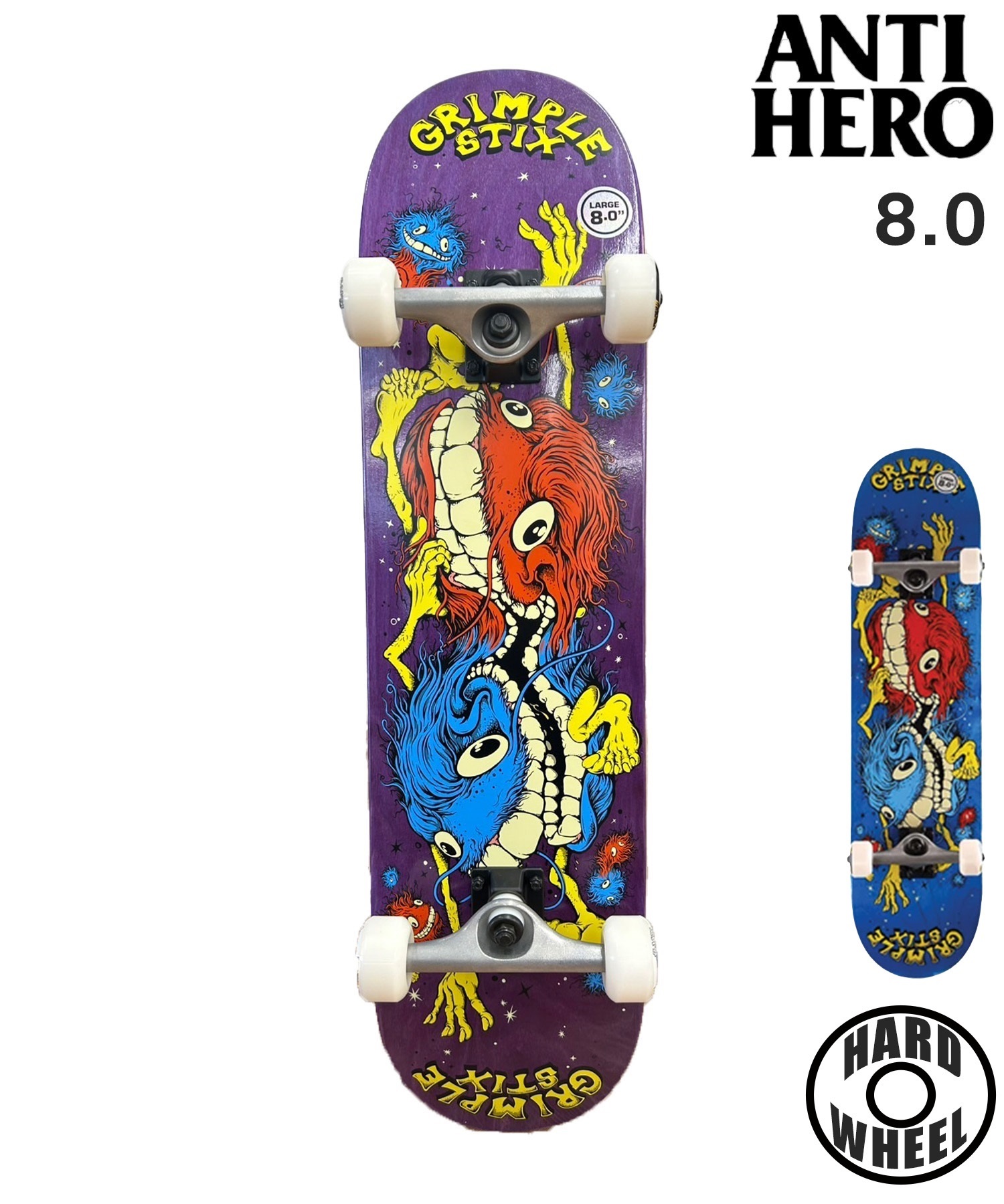 ANTIHERO アンチヒーロー スケートボード コンプリート 8.0inch