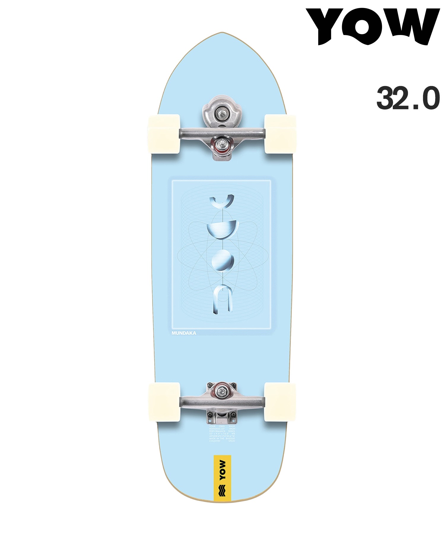 YOW ヤウ ロング スケートボード コンプリート 32.0inch MUNDAKA