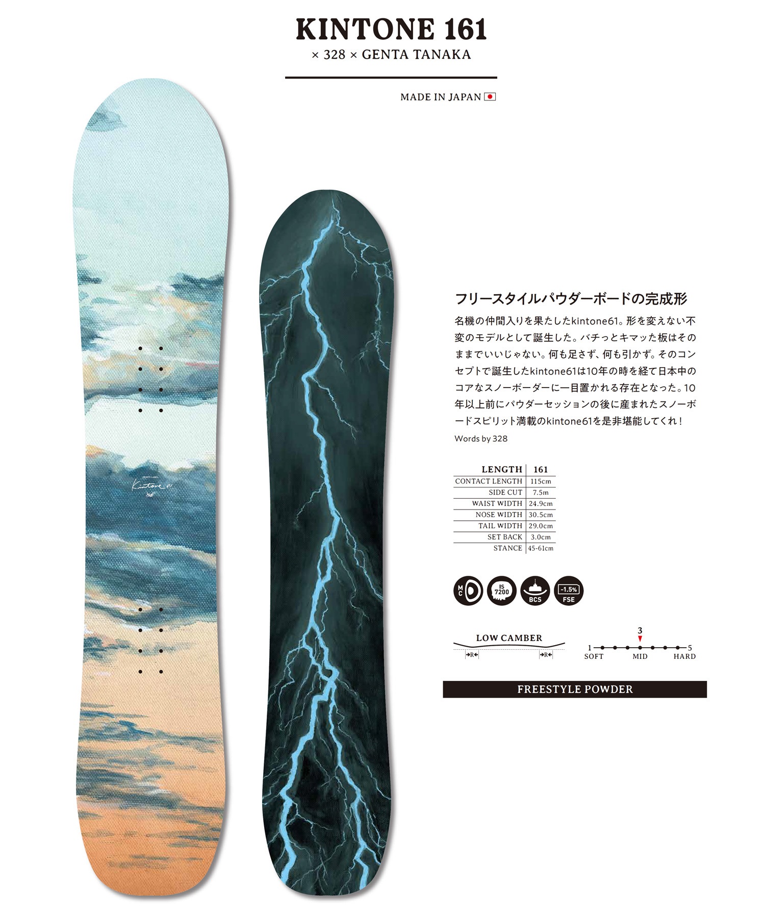 DEATH LABEL デスレーベル キントーン スノーボード 板 メンズ 25-26