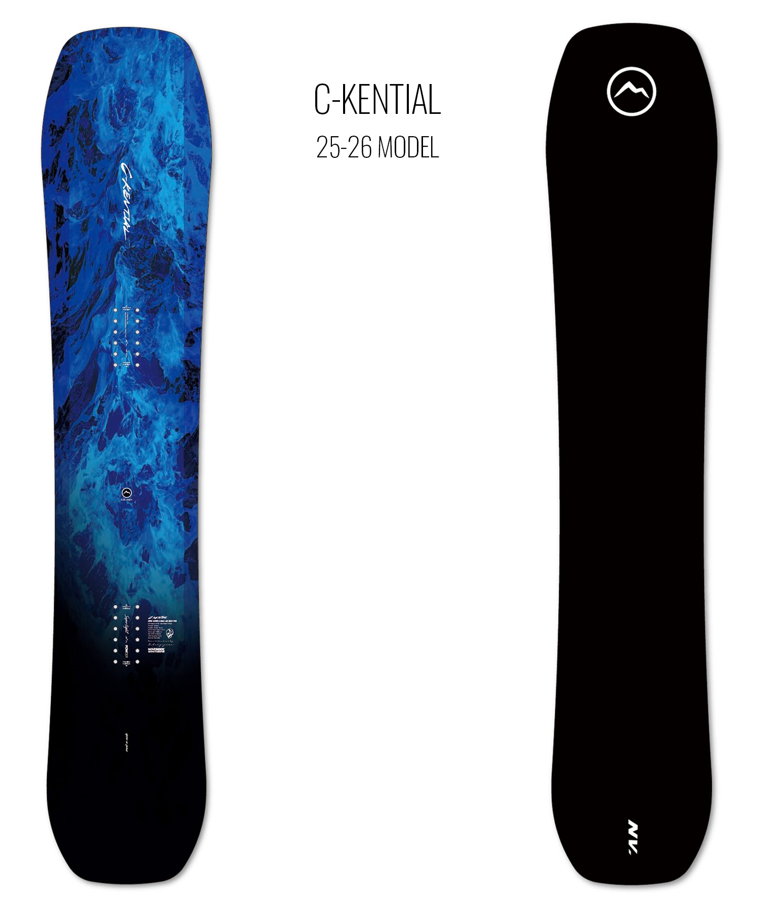 NOVEMBER ノーベンバー シーケント スノーボード 板 メンズ 25-26 MM