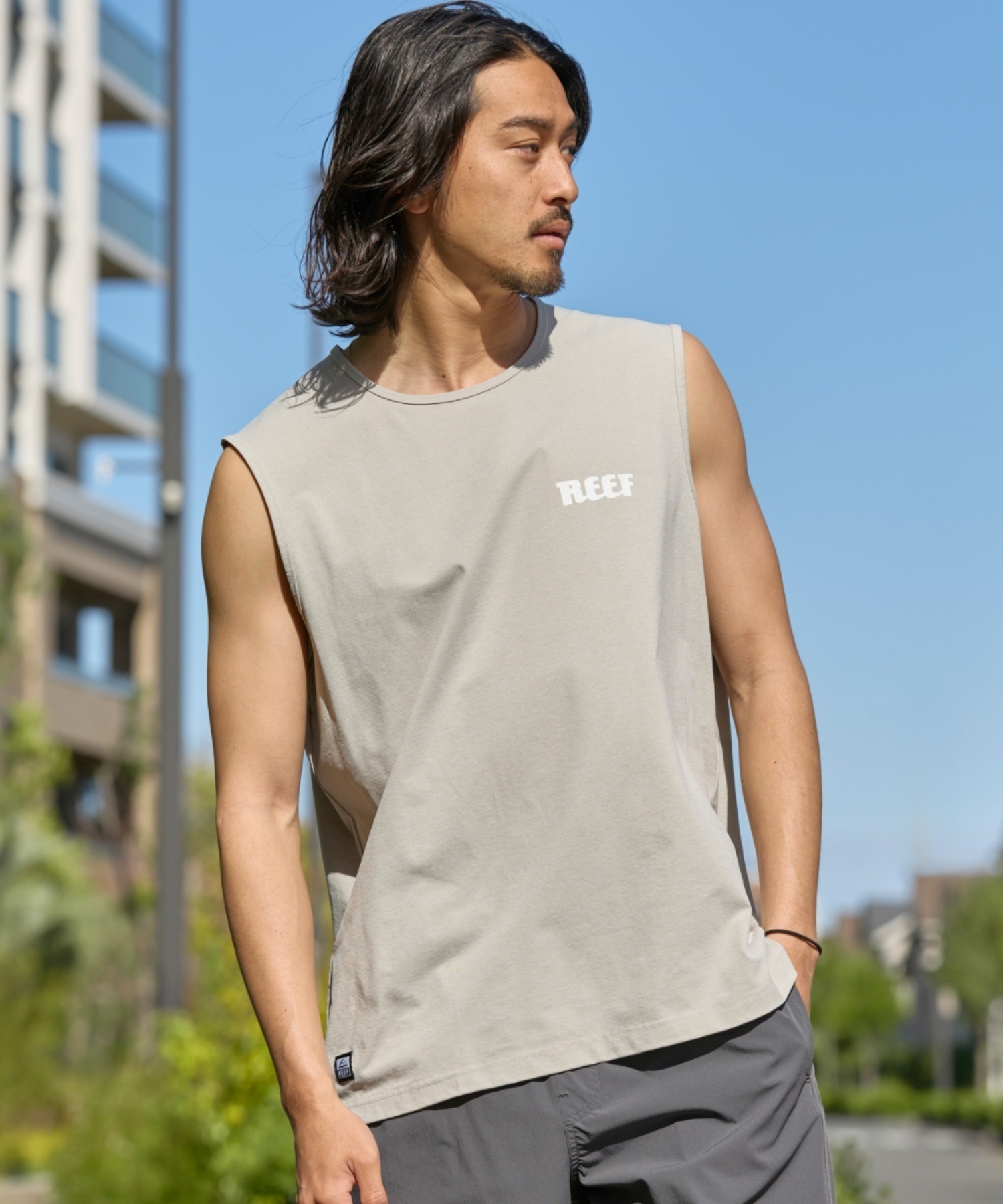 REEF リーフ メンズ タンクトップ ラッシュガード 水陸両用