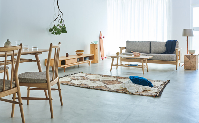 リビングテーブル LT-49-K CHERRY チェリー 桜屋工業 HOMEDAY ホーム