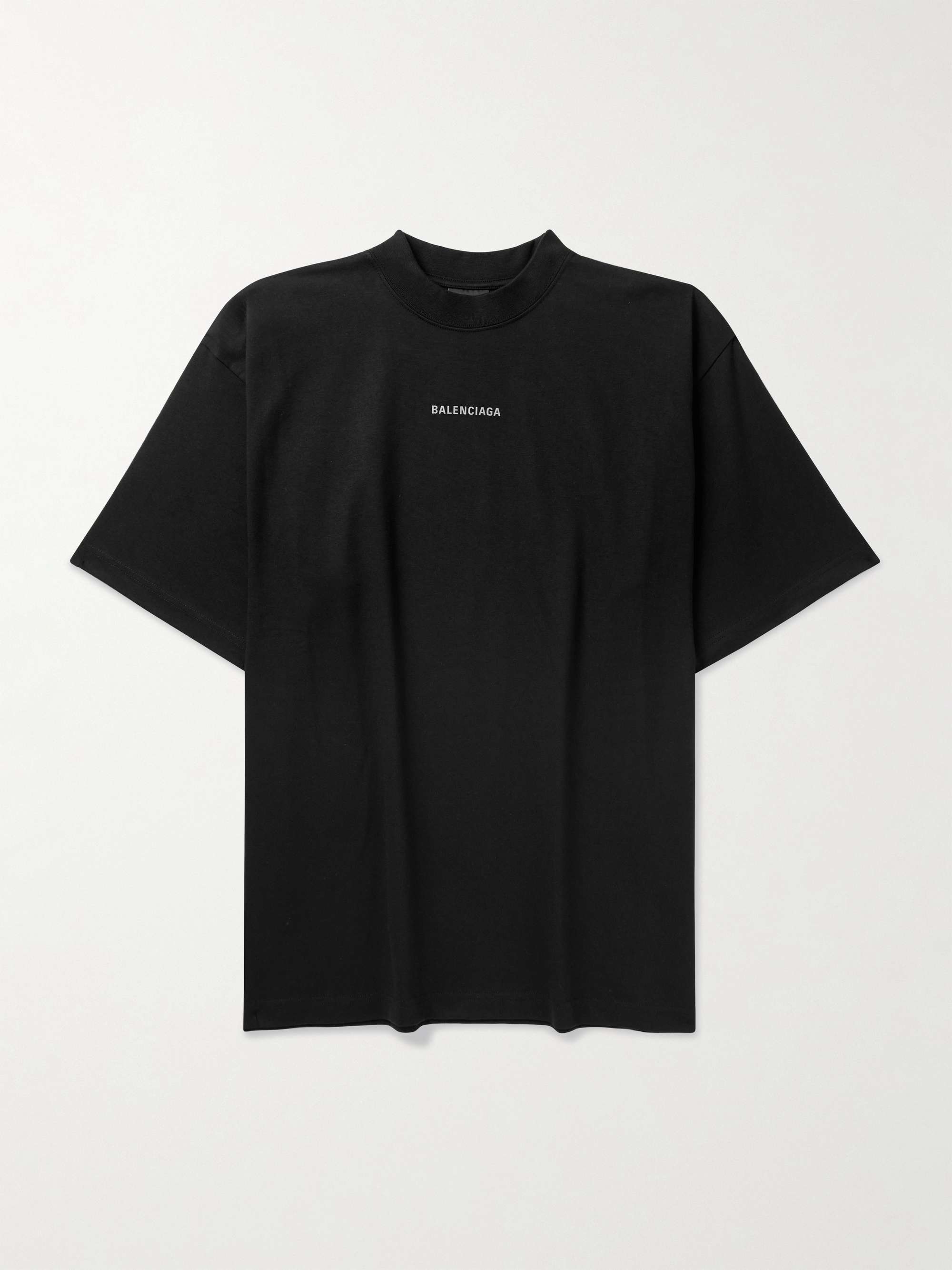 BALENCIAGA Logo-Print Cotton-Jersey T-Shirt for Men | MR PORTER