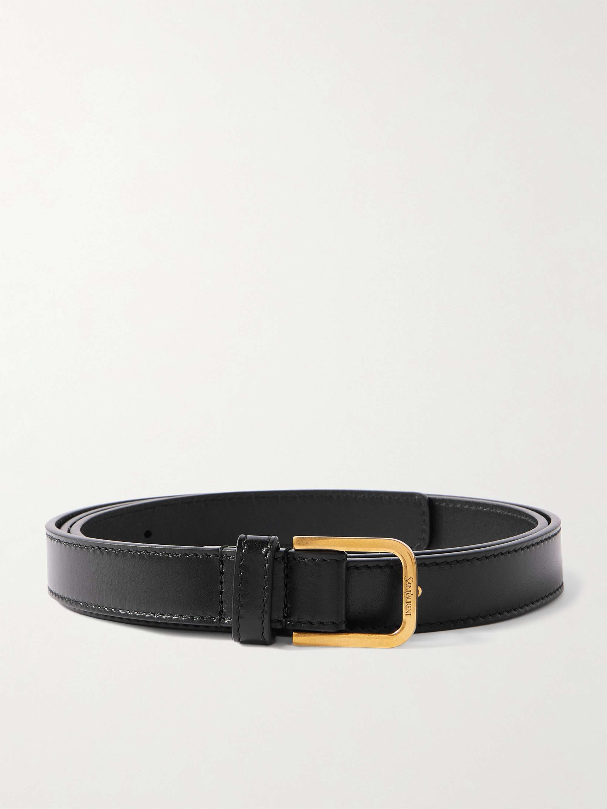 SAINT LAURENT Leather Belt for Men | MR PORTER