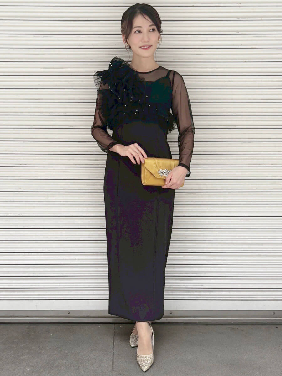 my closet / andresd pearl bustier dress mbk