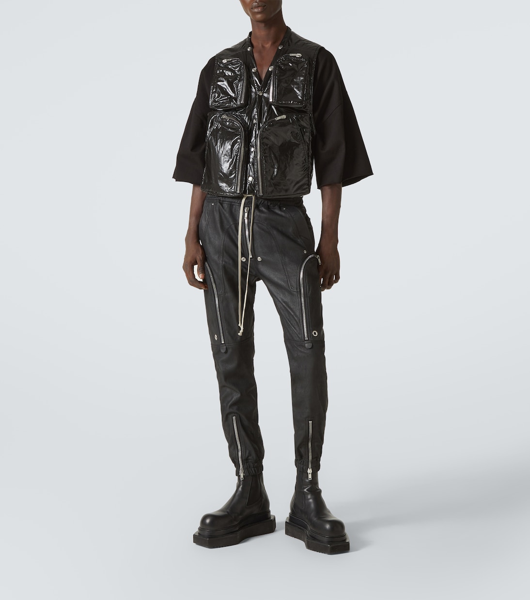 Bauhaus leather cargo pants in black - Rick Owens | Mytheresa