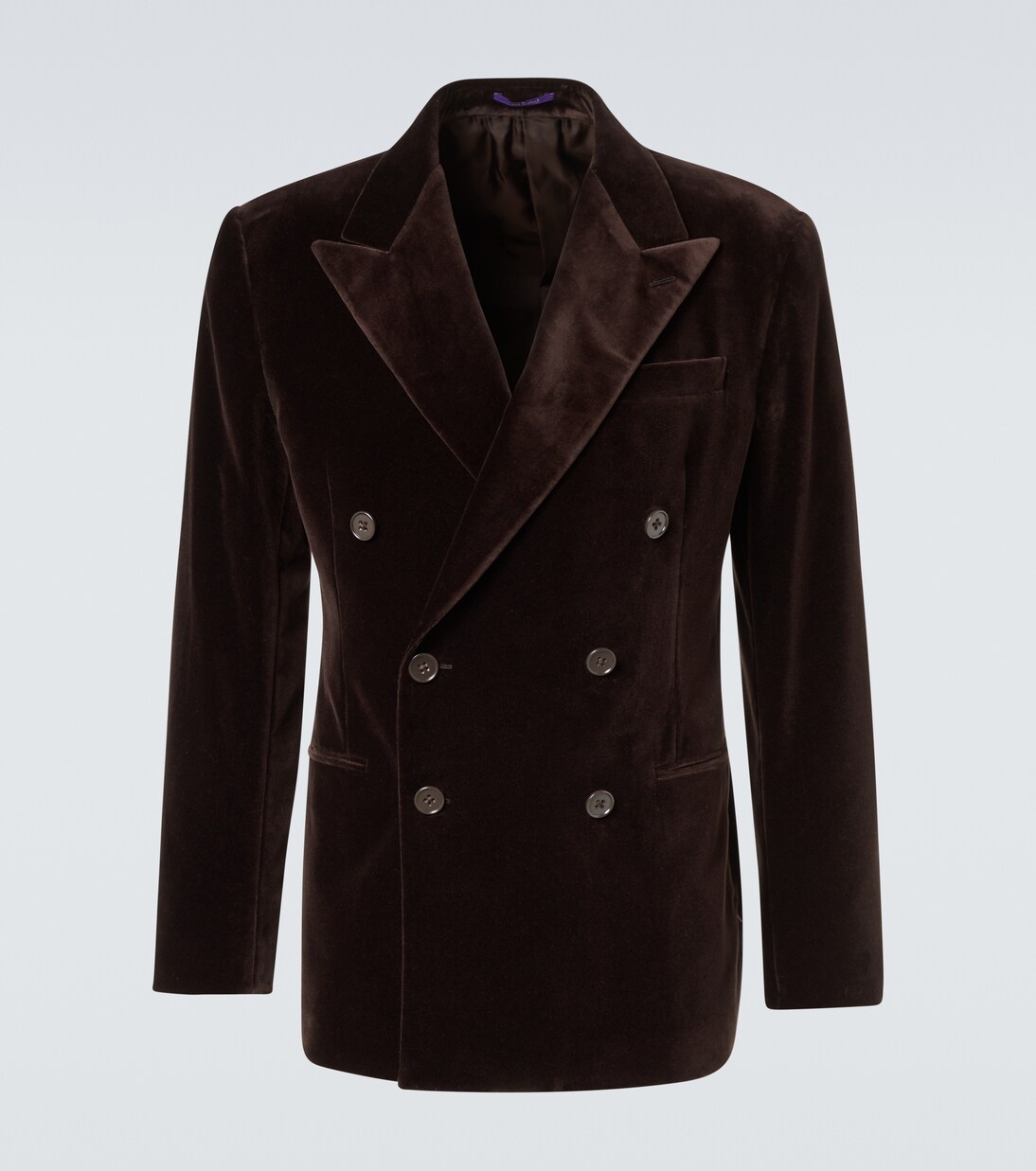 Kent cotton velvet suit jacket in brown - Ralph Lauren Purple