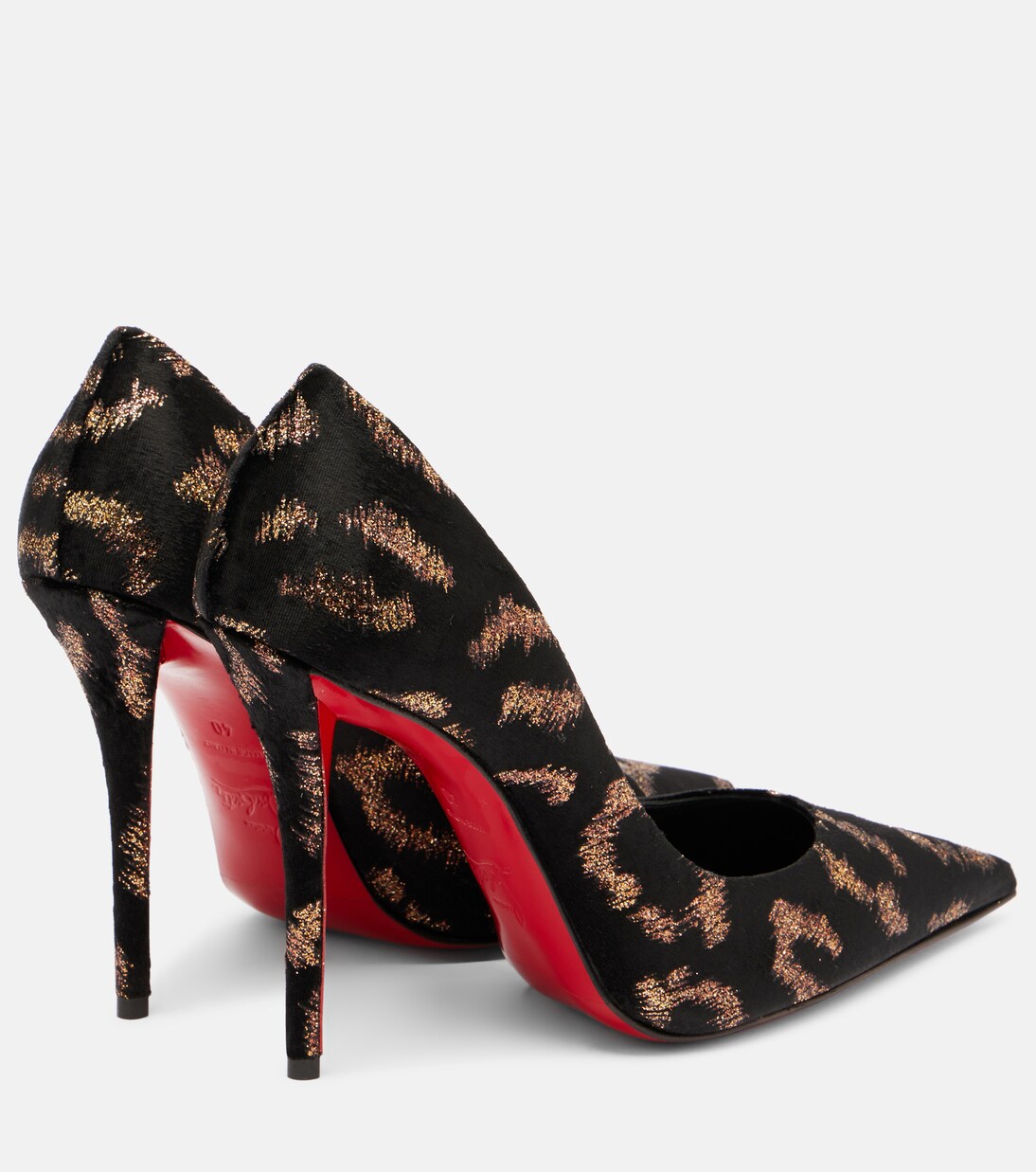 Miss Z leopard-print velvet pumps in black - Christian Louboutin