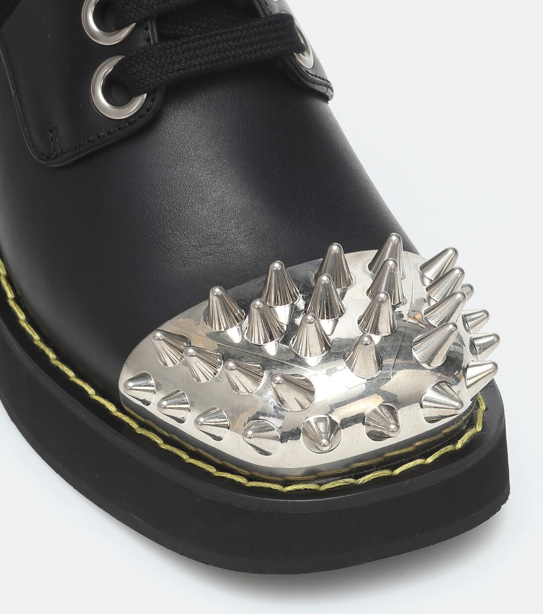 Embellished leather Derby shoes in black - Miu Miu | Mytheresa