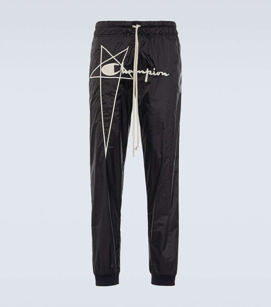 x Champion® nylon sweatpants in black - Rick Owens | Mytheresa