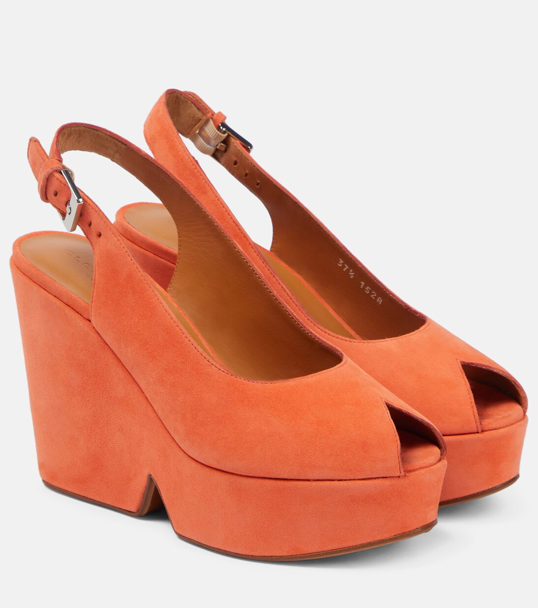 Dylan suede platform sandals in orange - Clergerie | Mytheresa