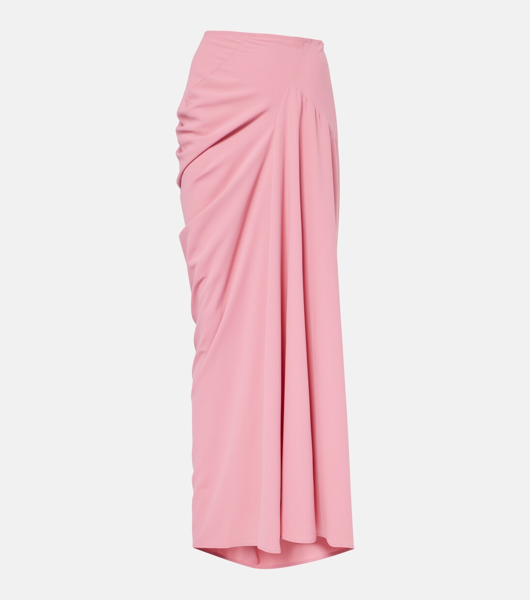 Draped crêpe maxi skirt in pink - Dries Van Noten | Mytheresa
