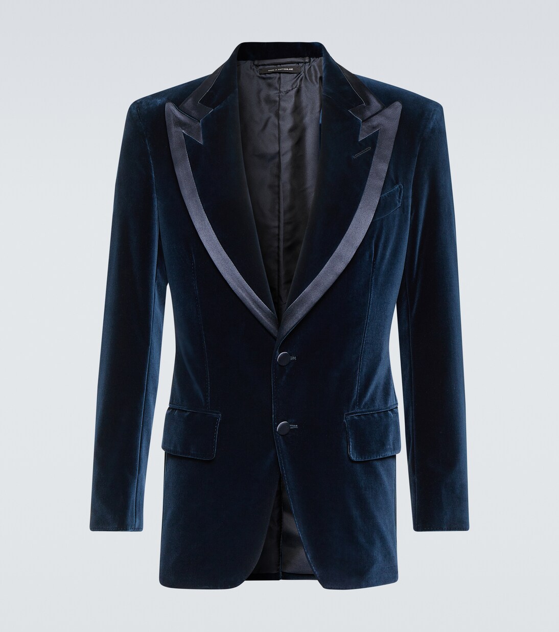 Atticus velvet tuxedo jacket in blue - Tom Ford | Mytheresa