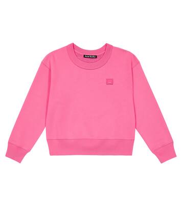 Mini Fairah Face cotton sweatshirt in pink - Acne Studios Kids