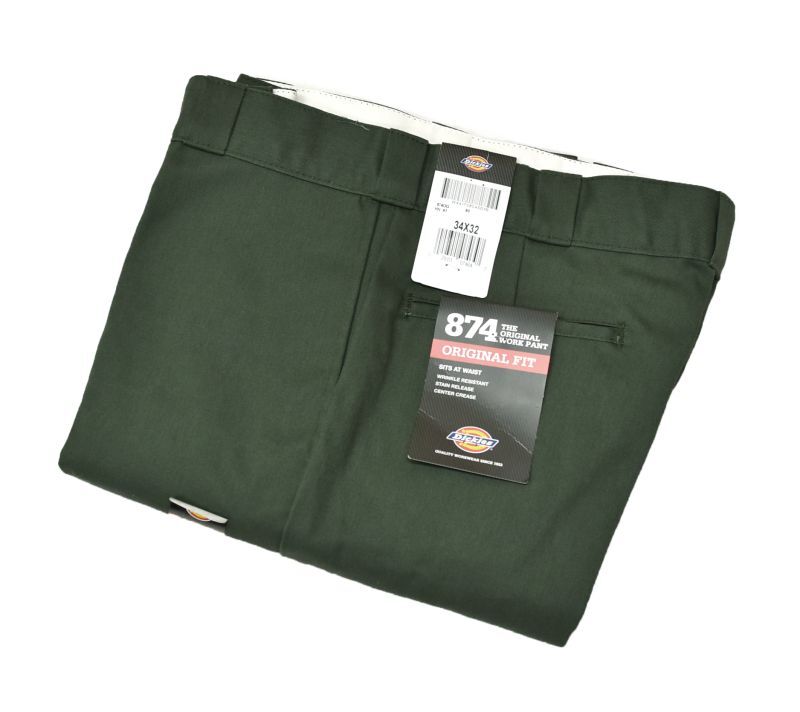 新品未使用】【ディッキーズ】【Dickies】【874】【緑】【ワーク