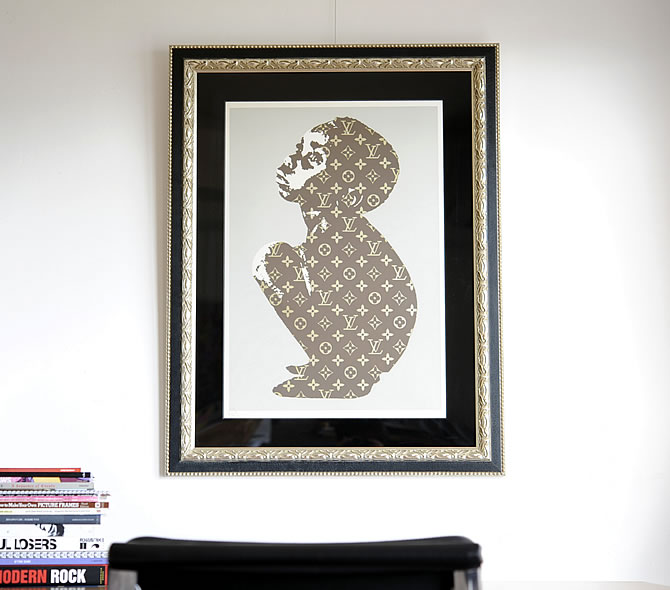 Beejoir 'LV Child' をフレーム/額縁 NOISEPRINCE -Silverで額装しま