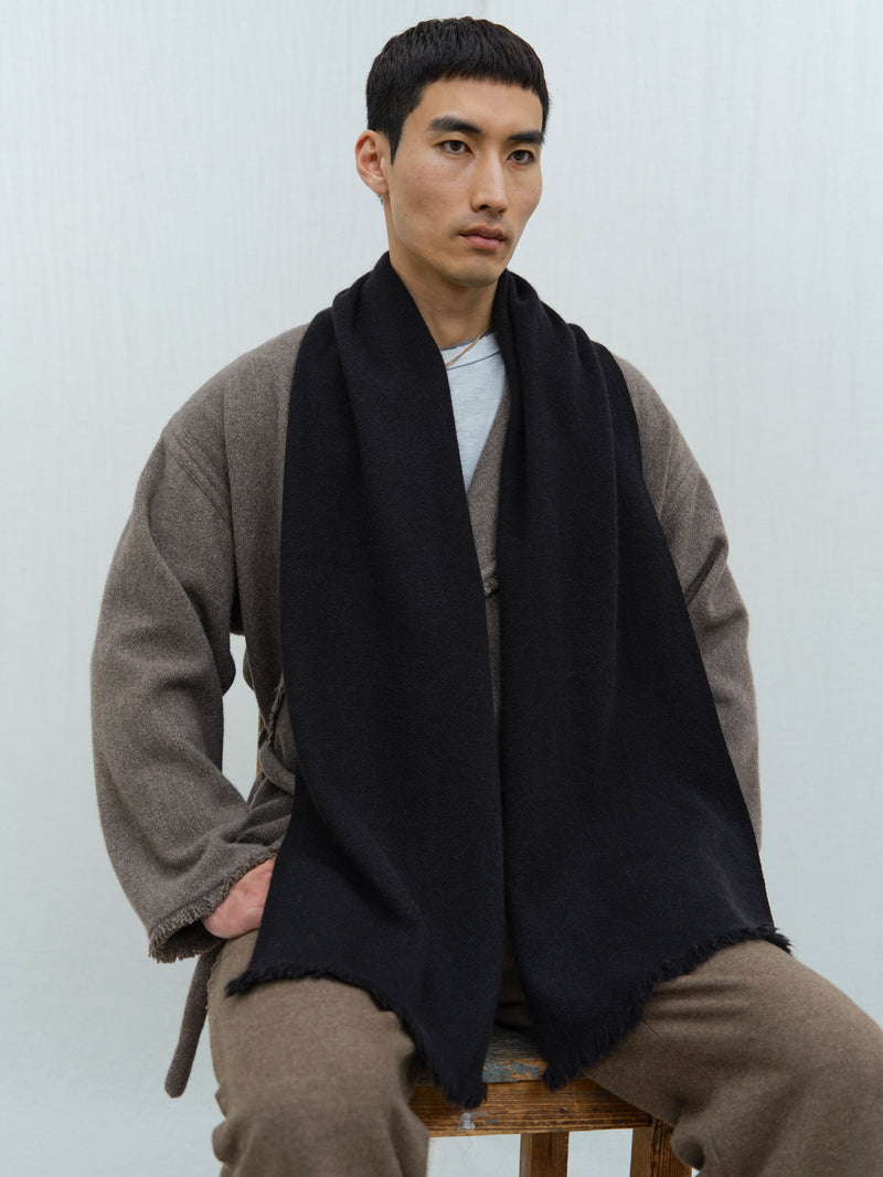 Classic Skinny Yak Wool Scarf, Luxury Yak Wool Scarves, Norlha B Corp