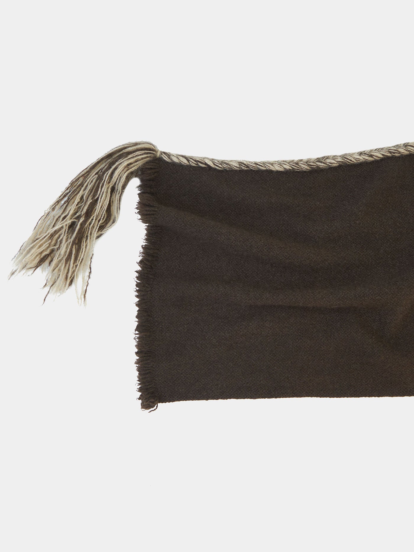 Nomad Classic Skinny Yak Wool Braided Scarf, Norlha Atelier