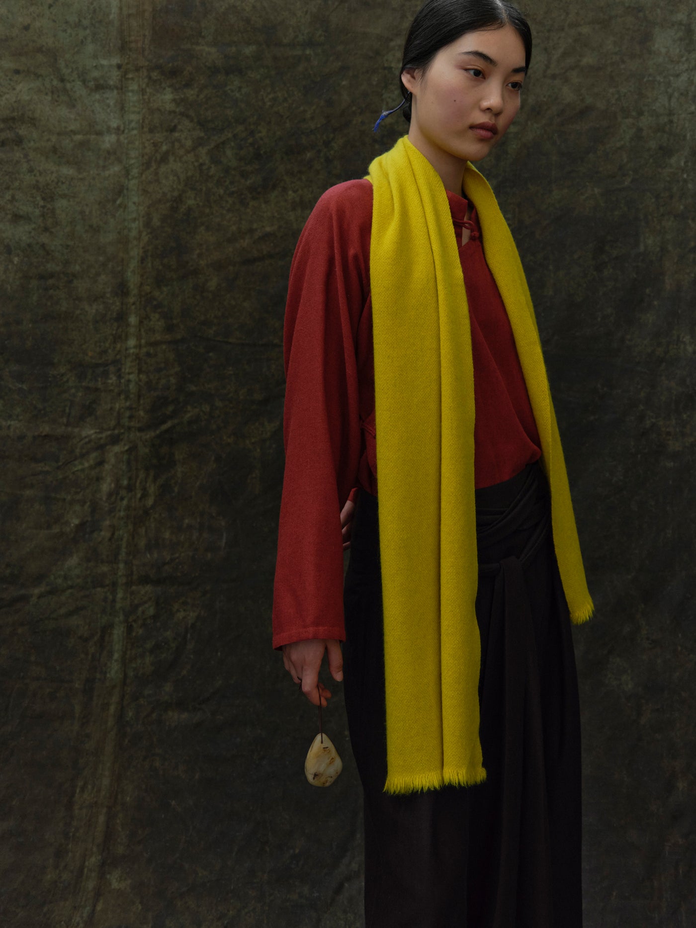 Classic Skinny Yak Wool Scarf, Ethical Scarves from Norlha