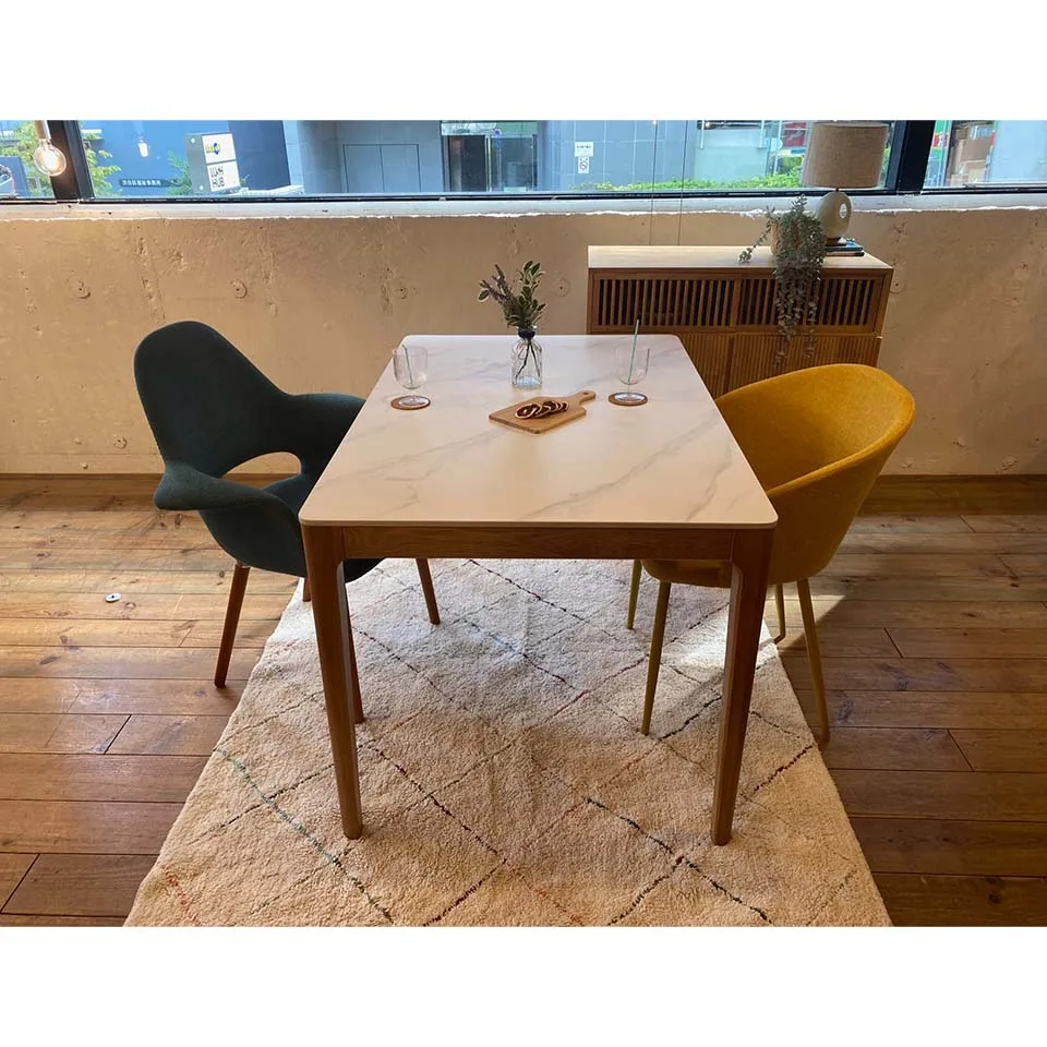 ダイニングテーブルCST-YB302-120【送料無料】ホワイト/オーク | NOCE