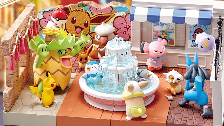 祭りで賑わう街をフィギュアで表現した「ポケモンの街」第2弾が9月26日