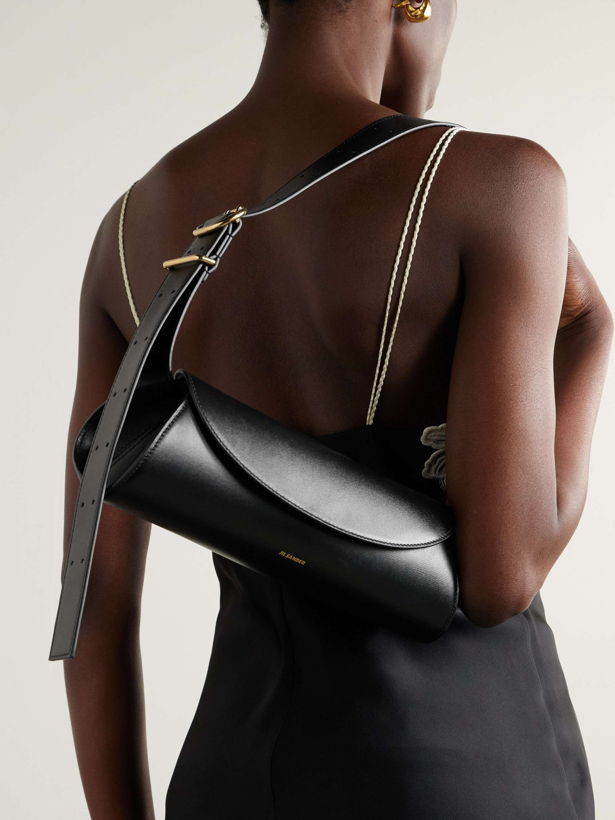 JIL SANDER Small leather shoulder bag | NET-A-PORTER