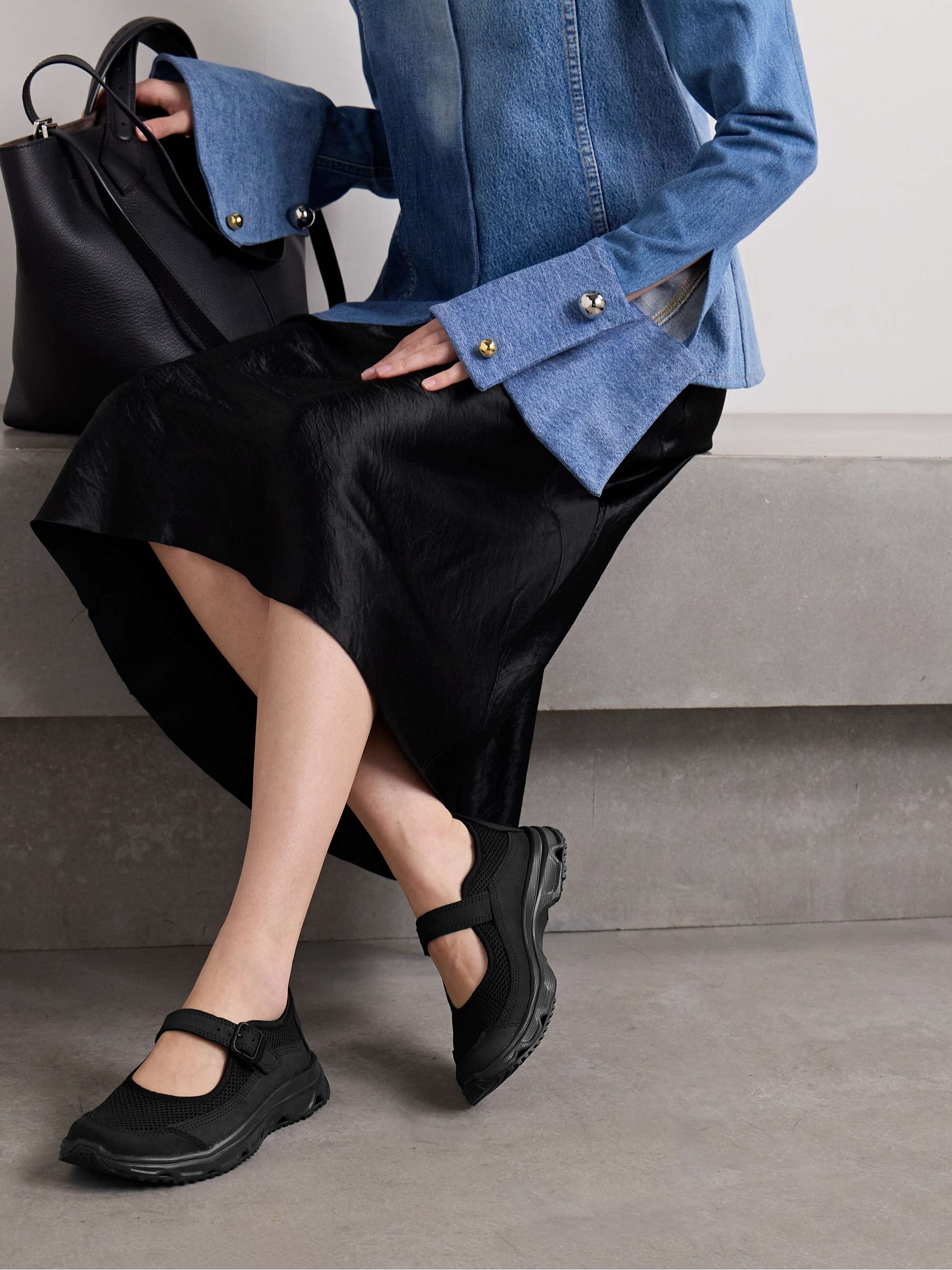 SALOMON RX Marie-Jeanne rubber-trimmed mesh sandals | NET-A-PORTER