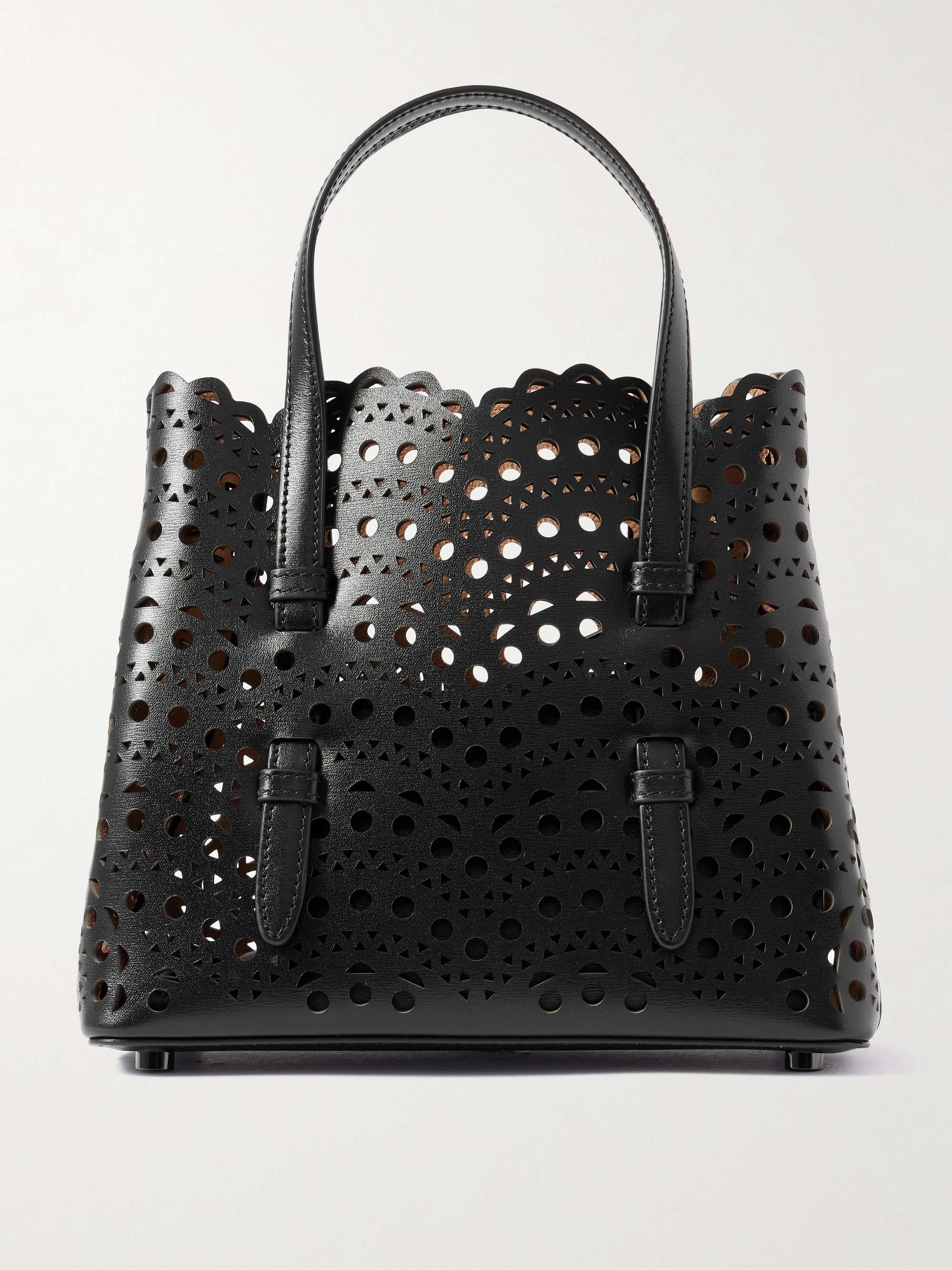 ALAÏA Mina 20 laser-cut leather tote | NET-A-PORTER