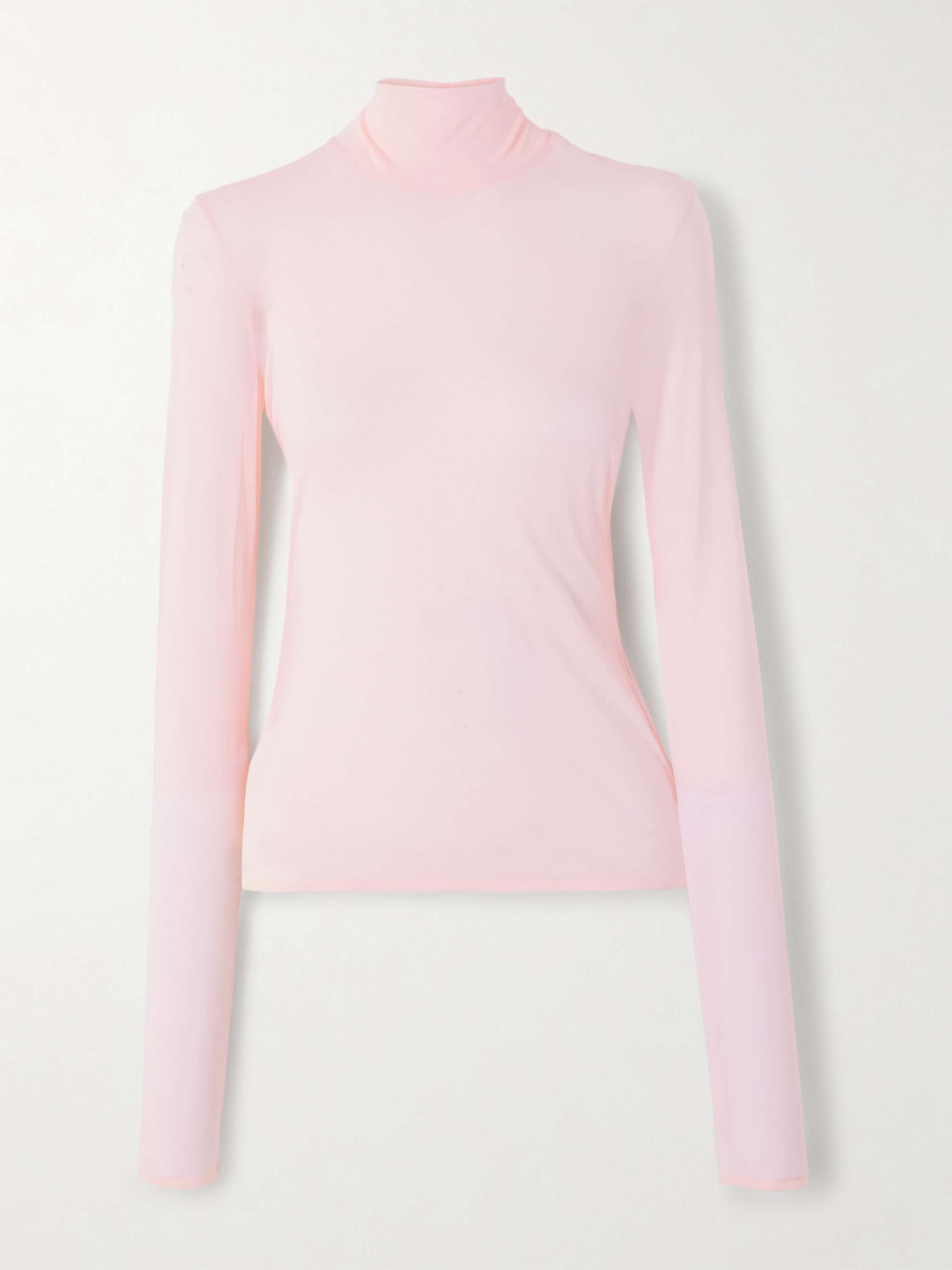 JIL SANDER Jersey turtleneck top | NET-A-PORTER