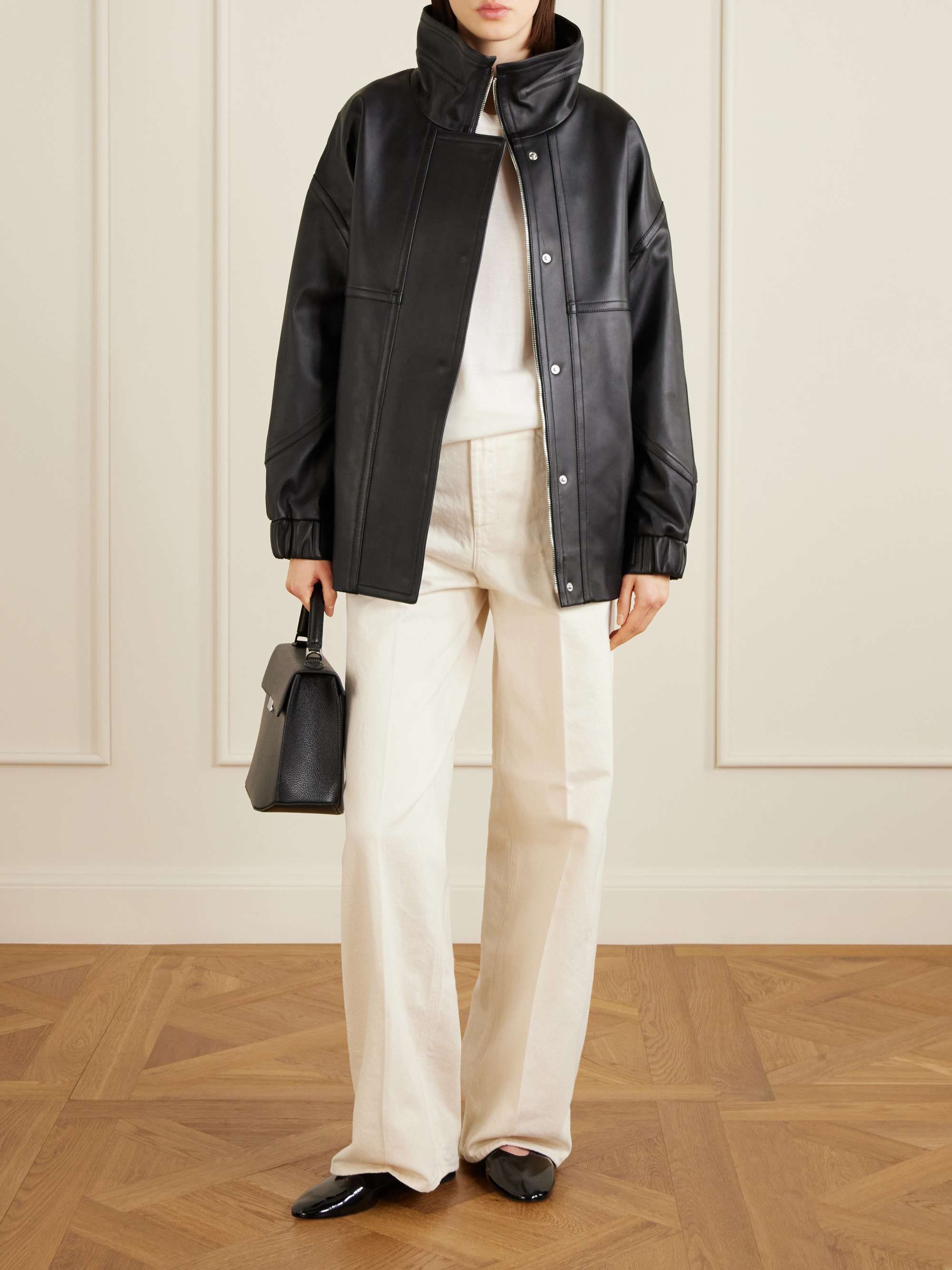 THEORY Leather jacket | NET-A-PORTER