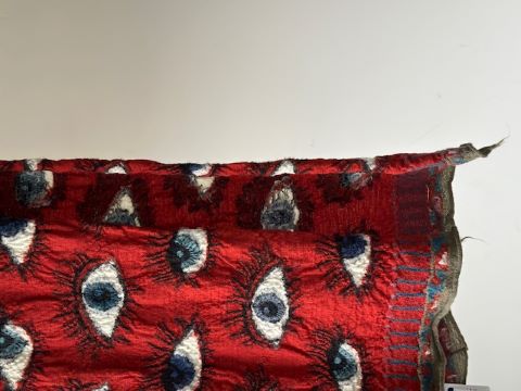 KAPITAL（キャピタル） 縮絨ウール SPEAKEASY HAPPYマフラー(RED