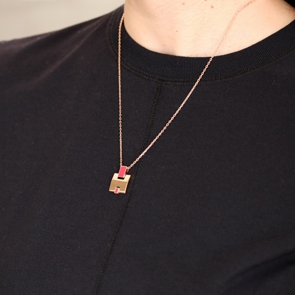HERMES エルメス アイリーン ネックレス ユーズド 中古(ピンクゴールド