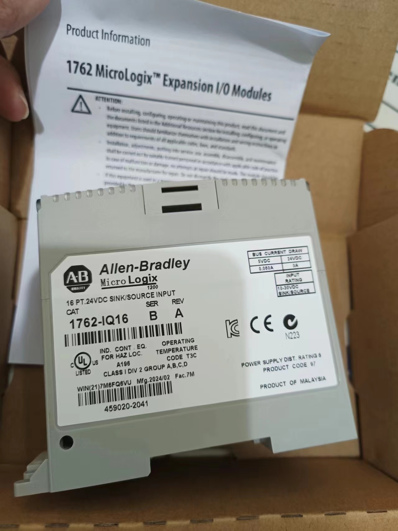 1762-IQ16 | Allen-Bradley | DC Input Module