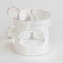 ビュッフェ・クランポン バスクラリネットリガチャーシルバー SP