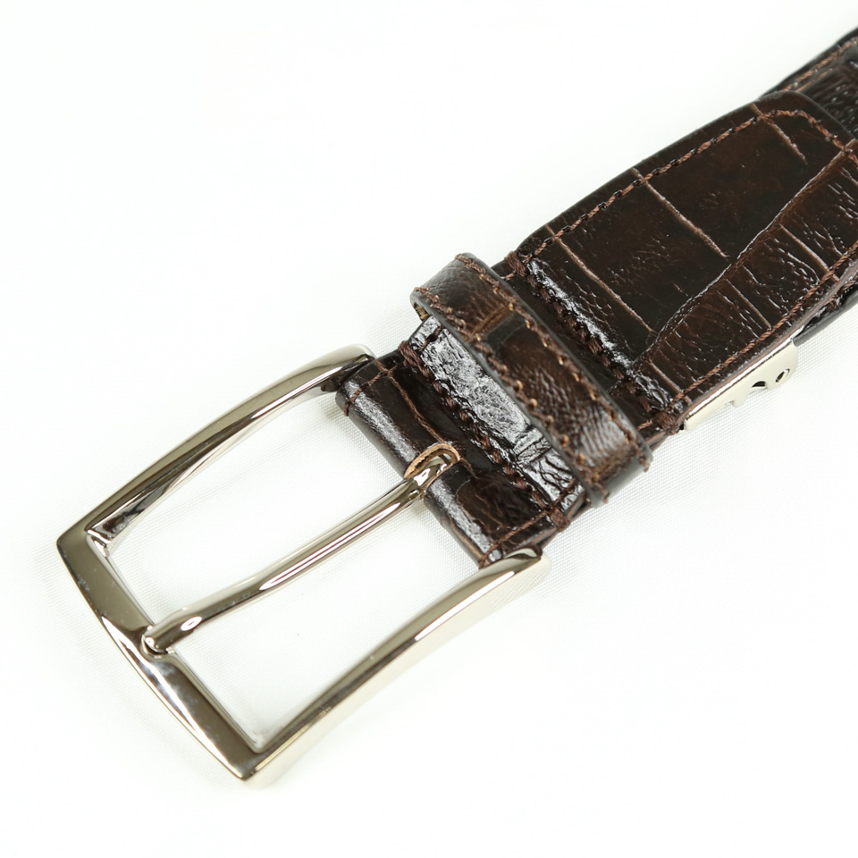 イタリア製ベルト クロコ型押し｜シャツ・ネクタイなどメンズアパレル