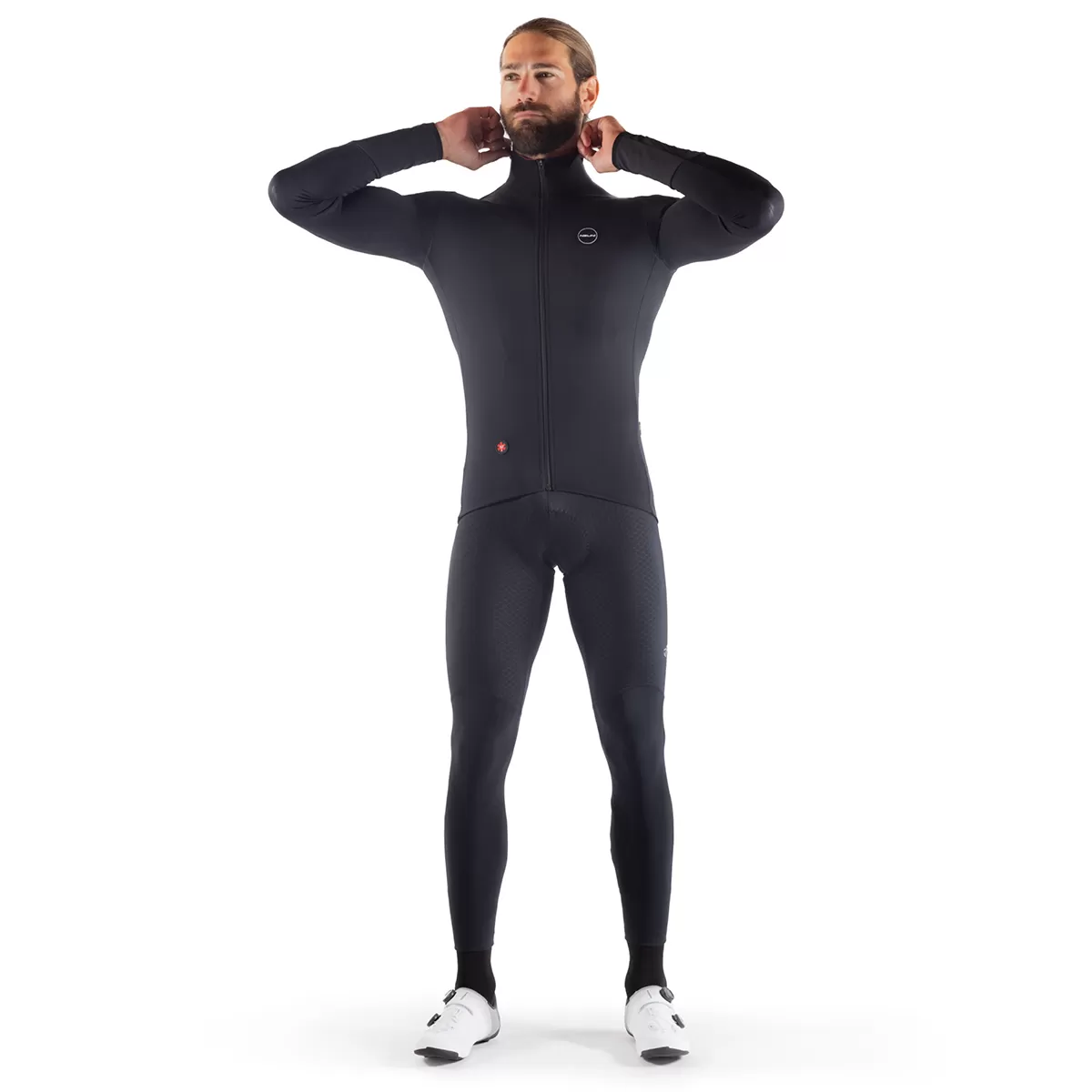 HP ERGO LIGHT WARM JKT - Black Gravel Jacket Men's | Nalini