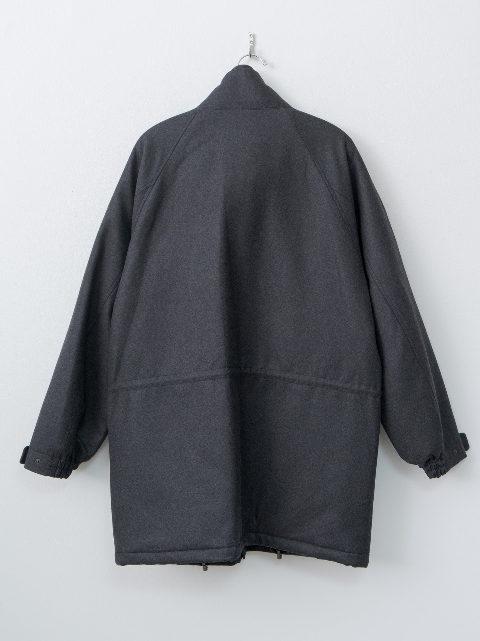 Namu Shop - Auralee Wool Fulling Flannel Padded Over Blouson - Top